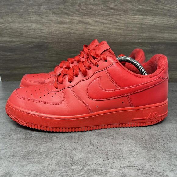 Nike Air Force 1 Low Shoes Mens Size 10 Red Sneakers CW6999-600